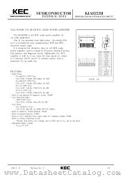 KIA8252H datasheet pdf Korea Electronics (KEC)