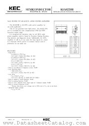 KIA8259H datasheet pdf Korea Electronics (KEC)
