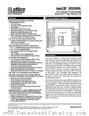 ISPLSI2032VL-180LT44 datasheet pdf Lattice Semiconductor