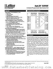 ISPLSI3256E-70LB320 datasheet pdf Lattice Semiconductor