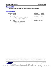 DS_K6F2016U4E datasheet pdf Samsung Electronic