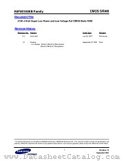 DS_K6F8016U6B datasheet pdf Samsung Electronic
