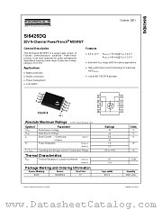 SI6426 datasheet pdf Fairchild Semiconductor
