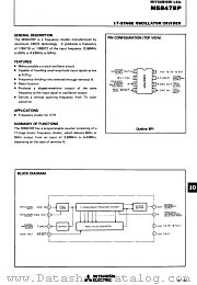 M58478 datasheet pdf Mitsubishi Electric Corporation