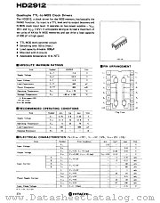 HD2912 datasheet pdf Renesas