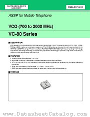 VC-3R0A80-1668N datasheet pdf Fujitsu Microelectronics