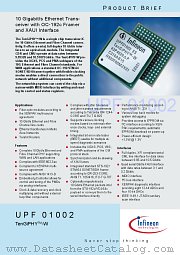 UPF01002 datasheet pdf Infineon