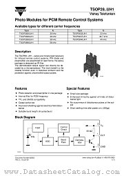TSOP2837UH1 datasheet pdf Vishay