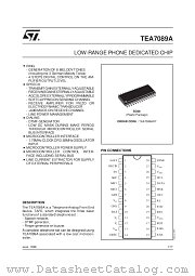 TEA7089AFP datasheet pdf ST Microelectronics