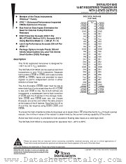 SN74ALVCH16543DGG datasheet pdf Texas Instruments