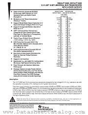 SN54LVT16500WD datasheet pdf Texas Instruments