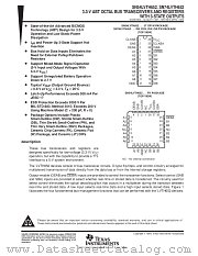 SN54LVTH652W datasheet pdf Texas Instruments