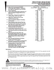 SN74ALVTH16827DGV datasheet pdf Texas Instruments