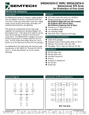 SMDA05CN-5 datasheet pdf Semtech