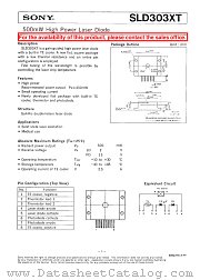 SLD303XT-21 datasheet pdf SONY