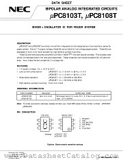 UPC8103 datasheet pdf NEC