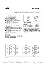 M54HCU04F1R datasheet pdf ST Microelectronics