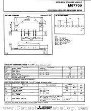 M67709 datasheet pdf Mitsubishi Electric Corporation