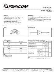 PI74STX1G04CX datasheet pdf Pericom Technology