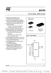 M48T86MH datasheet pdf ST Microelectronics