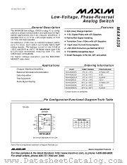 MAX4528CSA datasheet pdf MAXIM - Dallas Semiconductor