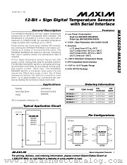 MAX6632MUT-T datasheet pdf MAXIM - Dallas Semiconductor