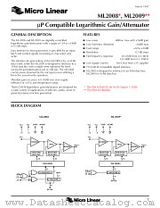 ML2009IP datasheet pdf Micro Linear