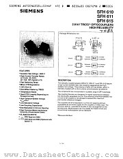 SFH611 datasheet pdf Siemens