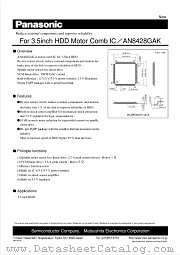 AN8428GAK datasheet pdf Panasonic