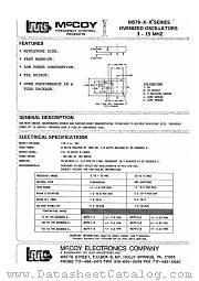 M579-XX datasheet pdf Corning Frequency