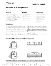 DG419DJ datasheet pdf TEMIC