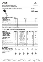CD3001 datasheet pdf Continental Device India Limited