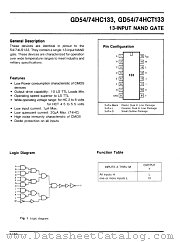 GD74HCT133 datasheet pdf LG Semiconductor