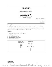 HL6714G datasheet pdf Hitachi Semiconductor