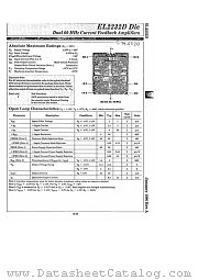 EL2232D datasheet pdf Elantec Semiconductor