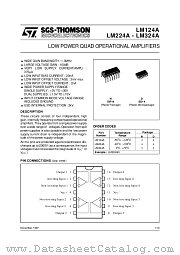 LM224A-LM324A datasheet pdf ST Microelectronics