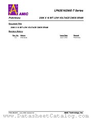 LP62E16256EU-70LLT datasheet pdf AMIC Technology