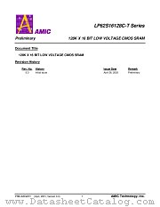LP62S16128C-T datasheet pdf AMIC Technology