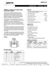 HFA1112EVAL datasheet pdf Intersil