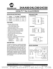 24C00EOT datasheet pdf Microchip