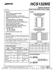 HCS132DMSR datasheet pdf Intersil