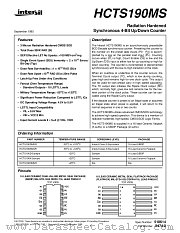 HCTS190DMSR datasheet pdf Intersil