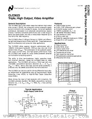 CLC5622IN datasheet pdf National Semiconductor