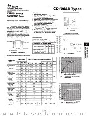 CD4068 datasheet pdf Texas Instruments