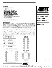 AT49F8192 datasheet pdf Atmel