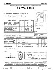 16FWJ2C42 datasheet pdf TOSHIBA