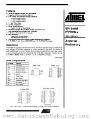 AT25128-10SC-2.7 datasheet pdf Atmel