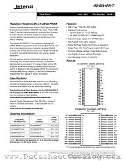 HS9-6664RH-T datasheet pdf Intersil
