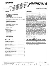 HMP9701A datasheet pdf Intersil