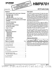 HMP9701EVAL2 datasheet pdf Intersil